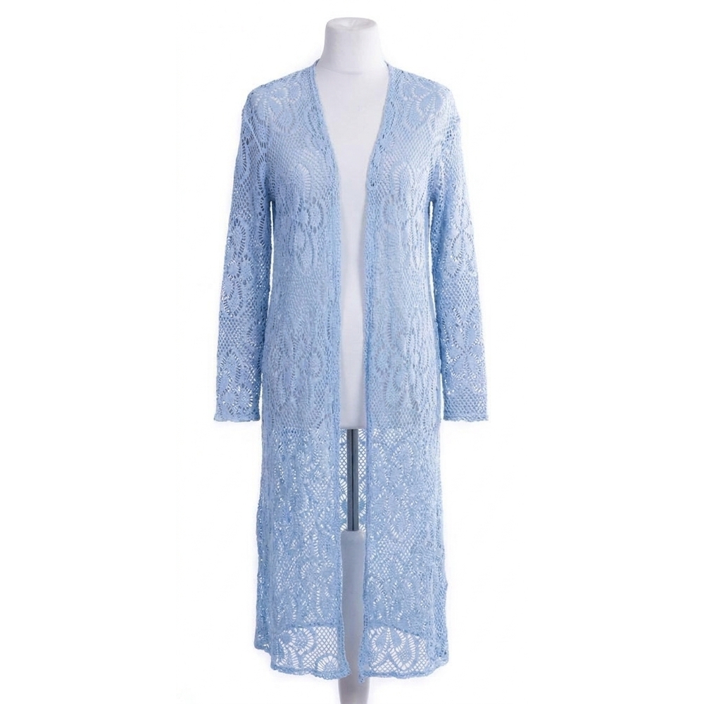 NEW GIGI MODA clara long knit cardigan in baby blue